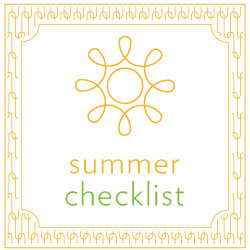 Summer Checklist