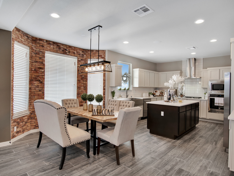 Tuscany Model Home - Dining and Kitchen Area